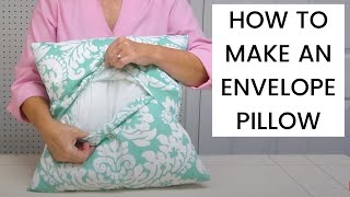 How to Sew a Pillow Case the easiest way [upl. by Karina]