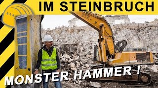 10 Tonnen So brutal ist der größte Hammer der Welt  Steinbruch Tour [upl. by Juanne631]