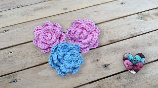 Mini fleurs crochet facile et rapide [upl. by Ykcin]