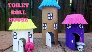 How to Make a Toilet Paper Roll House  Toilet Paper Roll Crafts [upl. by Lemar]