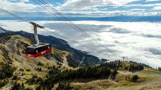 Stunning views from Jackson Hole Gondola Aerial Tram  Teton village Wyoming USA InfiniteWanderlust [upl. by Eat]