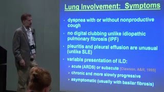 Myositis and lung disease Dr Dana Ascherman at The Myositis Associations 2015 Conference [upl. by Eillod]