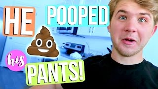 HE POOPED HIS PANTS for real [upl. by Ahsilla]