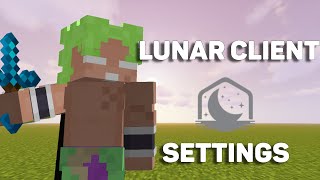 The BEST Lunar Client Settings 2024 [upl. by Town749]