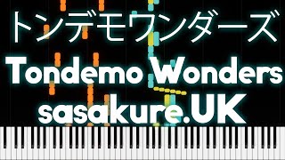 Hatsune Miku amp KAITO  Tondemo Wonders トンデモワンダーズ  PIANO MIDI [upl. by Emoreg283]