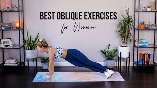 The BEST Oblique Exercises for Women  Love Handle Workout [upl. by Deirdre]