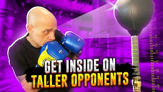 How to use Footwork and Head Movement to Get Inside on Taller Opponents in Boxing [upl. by Noryk]