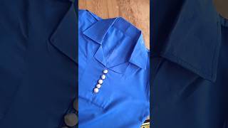 Coat Collar professional stitching method 6 years old school uniform stitching ytshorts [upl. by Myrle685]