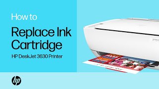 Replace the ink cartridge  HP DeskJet 3630 printer  HP Support [upl. by Anirtal73]