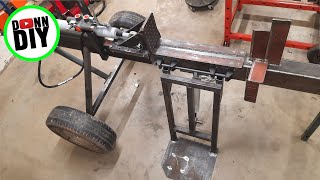 Hydraulic Log Splitter BUILD Part 3  Log Loader amp Four Way Wedge [upl. by Atiuqnahs629]