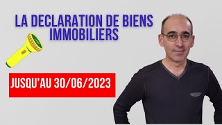 la déclaration de biens immobiliers [upl. by Lerret155]