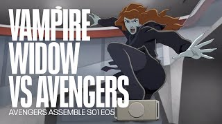 Vampire Black Widow versus The Avengers  Avengers Assemble [upl. by Post]