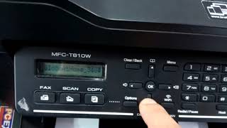 How to connect WIFI of Brother MFCT810W Printer [upl. by Dalila]