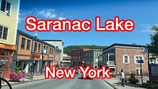 Driving Downtown  Saranac Lake New York [upl. by Ahtanamas]