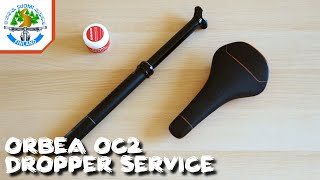 Orbea OC2 dropper seatpost maintenance  20212020 Orbea Occam service [upl. by Zippel]