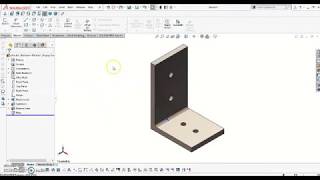 SolidWorks  L Shaped Bracket [upl. by Obel330]