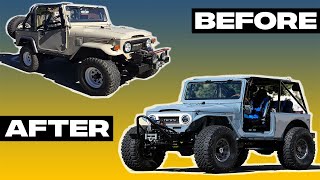 Building an FJ40 in 17minutes Sandblasted Stretched Swapped and Supercharged [upl. by Essy]