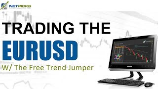 NetPicks PTU Trend Jumper Free Trading System Strategy  Forex EURUSD [upl. by Kiraa]