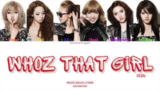 EXID 이엑스아이디  Whoz That Girl Colour Coded Lyrics HanRomEng [upl. by Charmine]