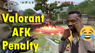 Valorant New Penalty for being AFK  How to punish your Team mate for going AFK [upl. by Sorilda201]