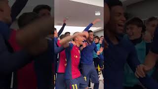 🔥 This is how FC Barcelona celebrated not just a win but a 40 blowout against Real Madrid 😱 [upl. by Renat]