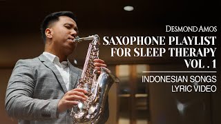 Saxophone Playlist for Sleep Therapy Vol 1  Indonesian Songs  Lyric Video [upl. by Vinn466]