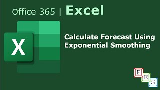 How to calculate forecast value using Exponential Smoothing in Excel  Office 365 [upl. by Ahsekam921]