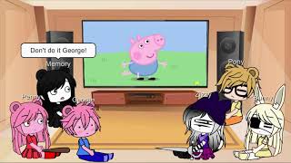 Gacha Club 🐷 Piggy characters react to Piggy Memes  George Finally SNAPS Gacha Life [upl. by Naryk]