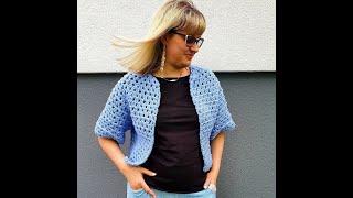 Sweter na szydełku oversize  crochet sueter [upl. by Revkah]