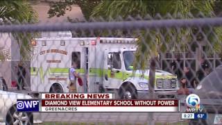 Diamond View Elementary School in Greenacres without power [upl. by Eanej394]