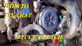 How to Fix That Stuck Clutch YZ85 [upl. by Novar431]