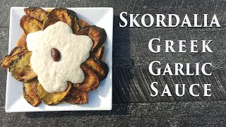 Hellenic Skordalia Greek Garlic Sauce Recipe Gluten Free  No Potatoes [upl. by Emil277]