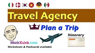 Travel Agency  Planning a Trip Itinerary  English Speaking Practice For Communication  ESL [upl. by Hartill578]