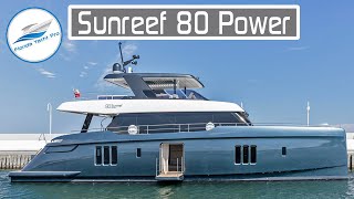 2023 Sunreef Power 80  Available in Electric Hybrid Diesel Power [upl. by Sleinad]