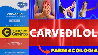 CARVEDILOL  PARA QUE SERVE COMO TOMAR COMO FUNCIONA EFEITOS COLATERAIS  TUDO SOBRE CARVEDILOL [upl. by Hubsher]