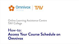 How To Access Your Course Schedule on Omnivox [upl. by Lienahs]