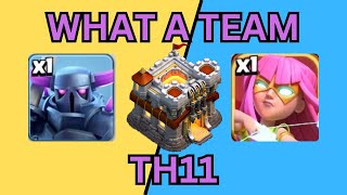 Pekka Super Archer Attack Strategy Is OP  Th11 Clash Of Clans [upl. by Htirehc]