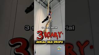 Gymnast Does Scary Aerial Silk Drops shorts aerialsilks gymnast [upl. by Darrell]