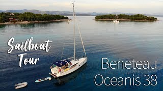 Beneteau Oceanis 38 Sailboat Tour  Bareboat Charter in Croatia  Part 5 [upl. by Isyak534]