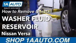 How to Remove Washer Fluid Reservoir 1219 Nissan Versa [upl. by Glaudia]