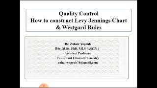 QC and Levey Jennings multi rules [upl. by Eleik]