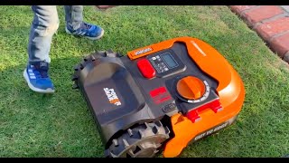 Worx Landroid Automatic Mower Set Up amp Review [upl. by Kimbra]