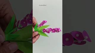 DIY paper flowerideas  super easy five minutes paper crafttrending youtubeshorts [upl. by Aihsein]