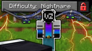 I Beat NIGHTMARE Difficulty in Minecraft NEW Hardest Difficulty [upl. by Button]