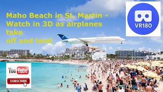 Planes landing in Saint Martin  SXM International Airport [upl. by Anertac739]