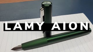 Going Green The Lamy Aion Fountain Pen [upl. by Ardnama301]