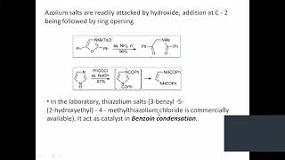 Lec 05 Heterocyclic chem ll Reactions of azoles [upl. by Orvas]