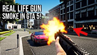 REALISTIC MUZZLE FLASH AND SMOKE MOD IN GTA 5  How to install the Realistic Muzzle and Smoke mod [upl. by Poole672]