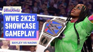 WWE 2K25 Bayley Vs Naomi Showcase Gameplay  IGN FanFest [upl. by Yeroc]