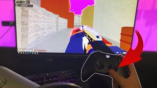 Playing Counter Blox But Its On a Controller [upl. by Yuh]